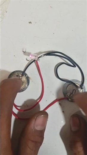 Piezoelectric Sensor Experiment ⚡ Generate Electricity & Light LED 💡 #project #experiment #shorts