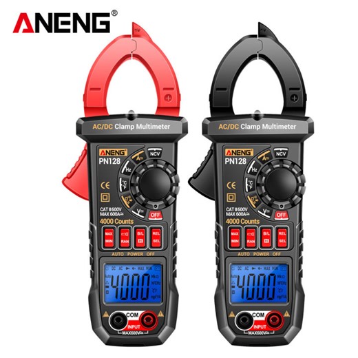 [ToolOutlet] ANENG PN128 NCV Multimeter Clamp Digital Multimeter 4000 Counts LCD Screen Voltage Resistance Meter Auto-Ranging for Electrician | Lazada PH