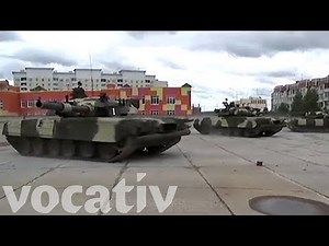 Russian T-80U Tanks “Dance” In Celebration Of The Kantemirovskaya Division's 75th Anniversary