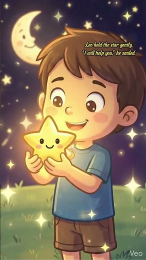 Leo and the Little Star 🌟 | Magical Bedtime Story for Kids | Short Moral Story