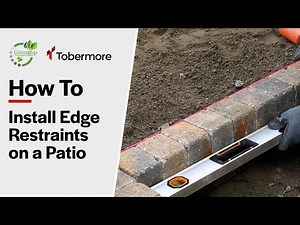 How to install edge restraints on a patio