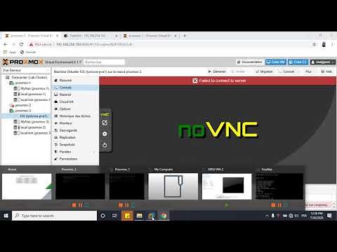 Failed to connect to server noVNC avec proxmox
