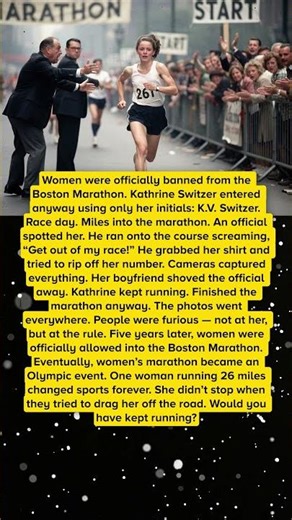 She Was Told Women Couldn’t Run Marathons She Ran Boston Anyway 🏃‍♀️