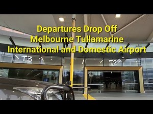Departures Drop Off Melbourne Tullamarine International Airport Terminal 2 Victoria Australia
