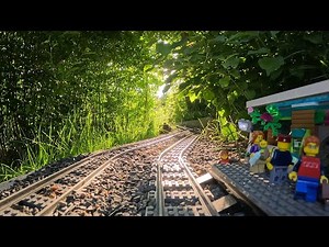 LEGO High-Speed Passenger Train 60051 - First Train Service to the Coal Mine Complex - OnBoard View
