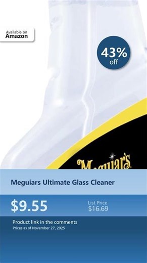 Meguiars Ultimate Glass Cleaner