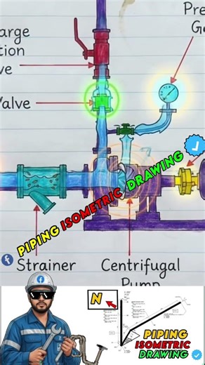 Centrifugal Pump #mechanicalengineering #piping #mechanical #pump
