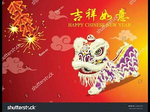 1 Hour Chinese New Year Firecrackers Lion Dance Festive Atmosphere