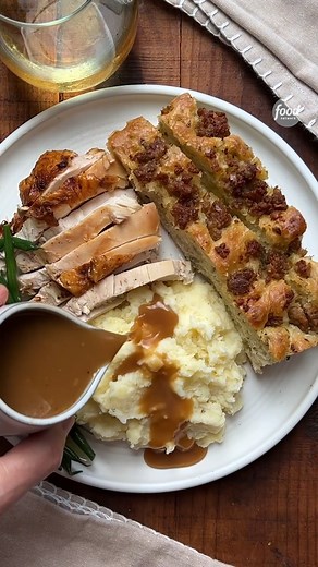 275K views · 669 reactions | Thanksgiving Stuffing FOCACCIA is your answer if you don't love soggy stuffing 襤 Crusty on top and custardy in the middle! Get the recipe: https://foodtv.com/3tvlLMw : Diane Morrisey Cooking | Food Network | Facebook