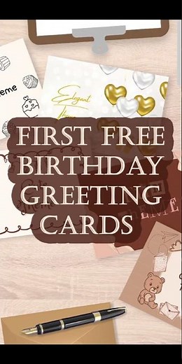 MY FIRST FREE BIRTHDAY GREETING CARD TEMPLATES | CANVA | MARSHA DIGITAL SINING