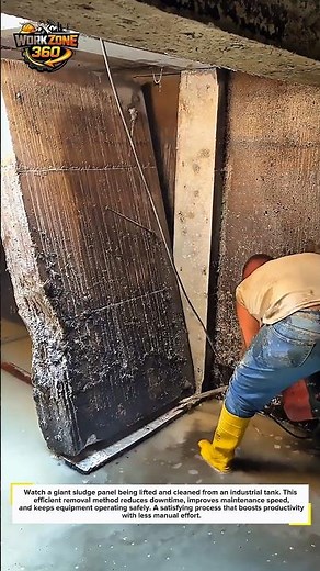 Massive Sludge Removal Satisfies #OddlySatisfying #HeavyEquipment #Construction