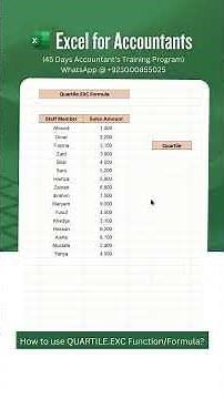 How to use QUARTILE.EXC Function/Formula in Excel?