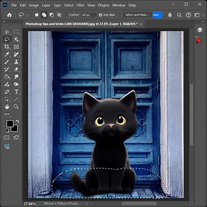How to change cat background without lossing hair in photoshop | Photoshop tips and tricks