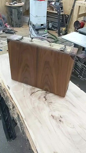 Handcrafted Wooden Briefcase for the Modern Professional