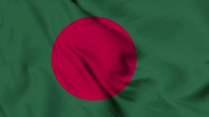 Download Bangladesh flag animation for background in 4k. Happy independence day national flag waving. Patriotism symbol. Flag motion graphics. Flag moving for free