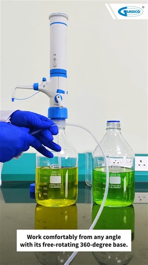 Glassco Laboratories 🧪 on Instagram: "Precision in every drop — designed for safe, accurate, and effortless liquid dispensing. A trusted choice for labs that value consistency and control. #BottleTopDispenser #LabTools #LiquidHandling #GlasswareIndustry #LaboratoryEquipment #Glasscolabs #Glassco"