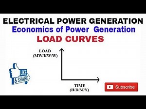 1. LOAD CURVES IN ELECTRICAL POWER GENERATION || ECONOMICS OF POWER GENERATION IN ELECTRICAL POWER||