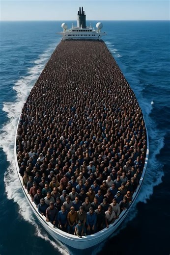 What Happends When A Ship Is Overloaded 👀 #ship #fyp #aiart #hailuoai #hailuo02 @Hailuo AI (MiniMax)