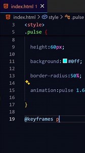 Pulse glow animation using css #coding #csscoding #css #programming