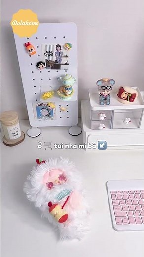 Setup góc bàn học xinh yêu cùng Pegboard, bảng nam châm và lịch to-do list ✨
