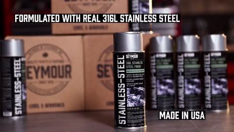 Stainless Steel Rust Protective Spray Paint - STAINLESS STEEL SPRAY 16 Oz. Can, 13 Oz. Net Wt