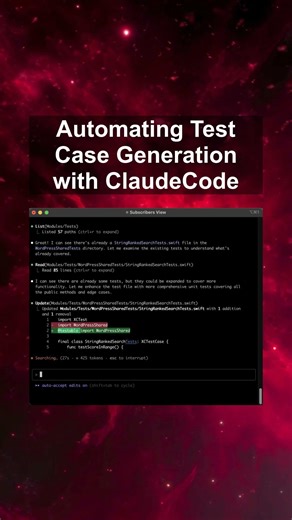 Automating Test Case Generation with ClaudeCode #ai #artificialintelligence #machinelearning