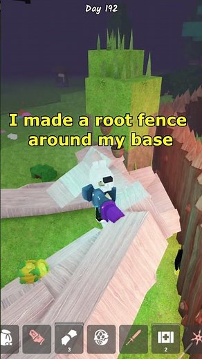 I made a root fence around my base 10