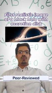 First realistic image of a black hole with accretion disk