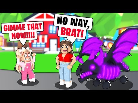 This *SPOILED KID* DEMANDED Our MEGA NEON SHADOW DRAGON! (Roblox Adopt Me)