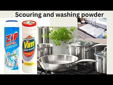 HOW TO MAKE SCOURING POWDER FOR WASHING POTS AND SINKS