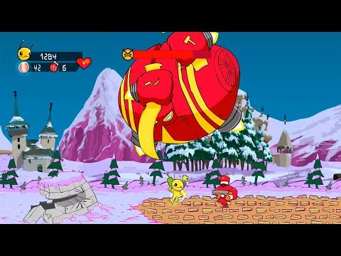 Alien Hominid HD Jefe 2-1 (Dificultad demente) (sin morir) (sin cavar)