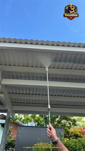 Soffit Painting Process Using a Spray Gun #SoffitPainting #SprayGunPainting