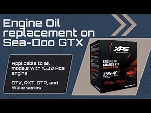 step-by-step on how to change the oil on your Sea-Doo GTX RXT RXP GTR Wake
