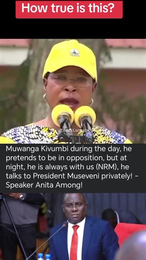 Muwanga Kivumbi during the day, he pretends to be in opposition, but at night, he is always with us (NRM), he talks to President Museveni privately! - Speaker Anita Among! #ANewUgandaNow