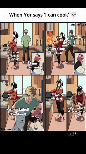When Yor Says “I Can Cook” 💀🍳 #anime #animeedit #spyxfamily #yorforger #memes
