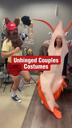 490K views · 998 reactions | The MOST unhinged costume combos for you and your partner! #unhingedcostumeideas #couplescostume #couplescostumes #halloweencostumes | HalloweenCostumes.com | Facebook
