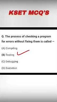 KSET PAPER 1||MCQ's on ICT||kset 2025