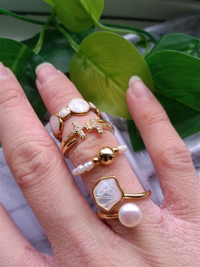 Beachy Stacker Rings - Etsy