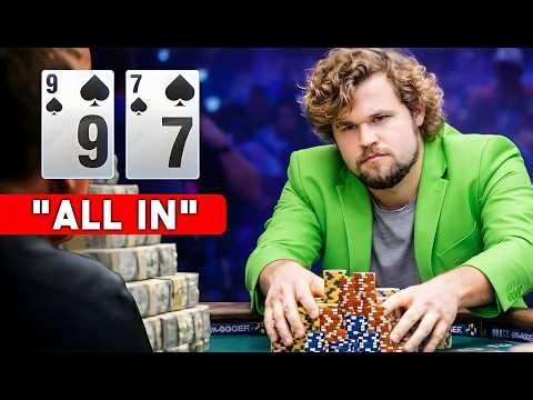 Magnus Carlsen CRUSHING Poker Pros for 30 Minutes Straight!magnusny