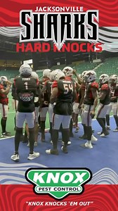 Take a behind the scenes look at pregame warm ups in Frisco! Stay tuned for our next video brought to you by Knox Pest Control. “Knox Knocks ‘Em Out.” Be sure to visit their website www.knoxpest.com | Jacksonville Sharks | Facebook
