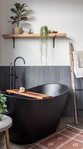 1.6K views · 70 reactions | Here is the FIRST LOOK at the all new ALPINE park model. It has a private bedroom, a large kitchen, living room and well... none of that really matters…. LOOK at the bathroom!!   Featuring a full walk in tile shower with a glass door, and a soaking tub with a view. What’s your favorite part of the Alpine? | Zook Cabins | Facebook