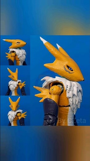 Renamon 3D Printed Action Figure Prototype - Digimon Tamers
