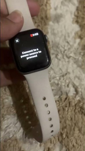 Réinitialiser Apple Watch