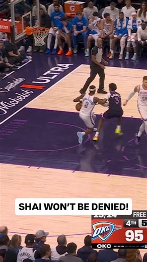 NBA on Instagram: "@shai takes it the length of the floor late in the 4th on Prime!"