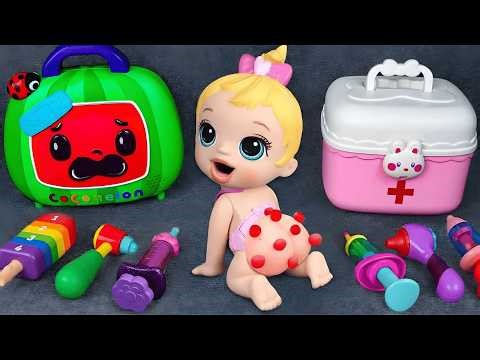 20 Minutos Satisfatórios De Unboxing Da Coleção PINKFONG E Coleção De Médico ASMR | Funny Toys ASMR