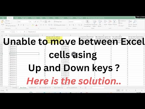 Excel Navigation Woes? Fix Unable to Move Up/Down cells with Arrow Keys | Turn-OFF Scrolling Lock