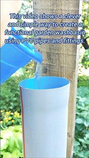 🛠️ DIY Garden Washbasin Using PVC Pipe