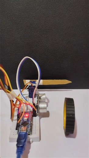 DIY Smart Gate Opener: Arduino Nano + Ultrasonic! 🚀 #shorts #shortsfeed #arduino