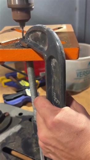 These drillbits are amazing. They penetrate the cast-iron C clamp like nothing. ￼