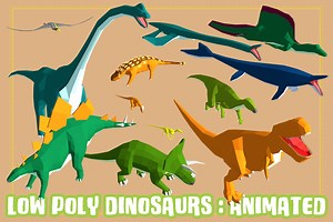 Low Poly Dinosaurs : Animated | 3D Animals | Unity Asset Store